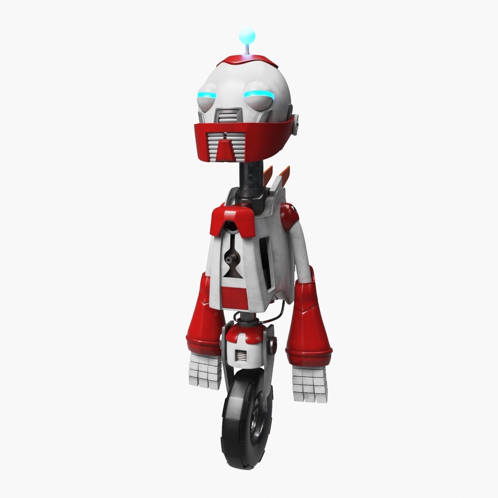 Robot on the Wheel 3D model_14