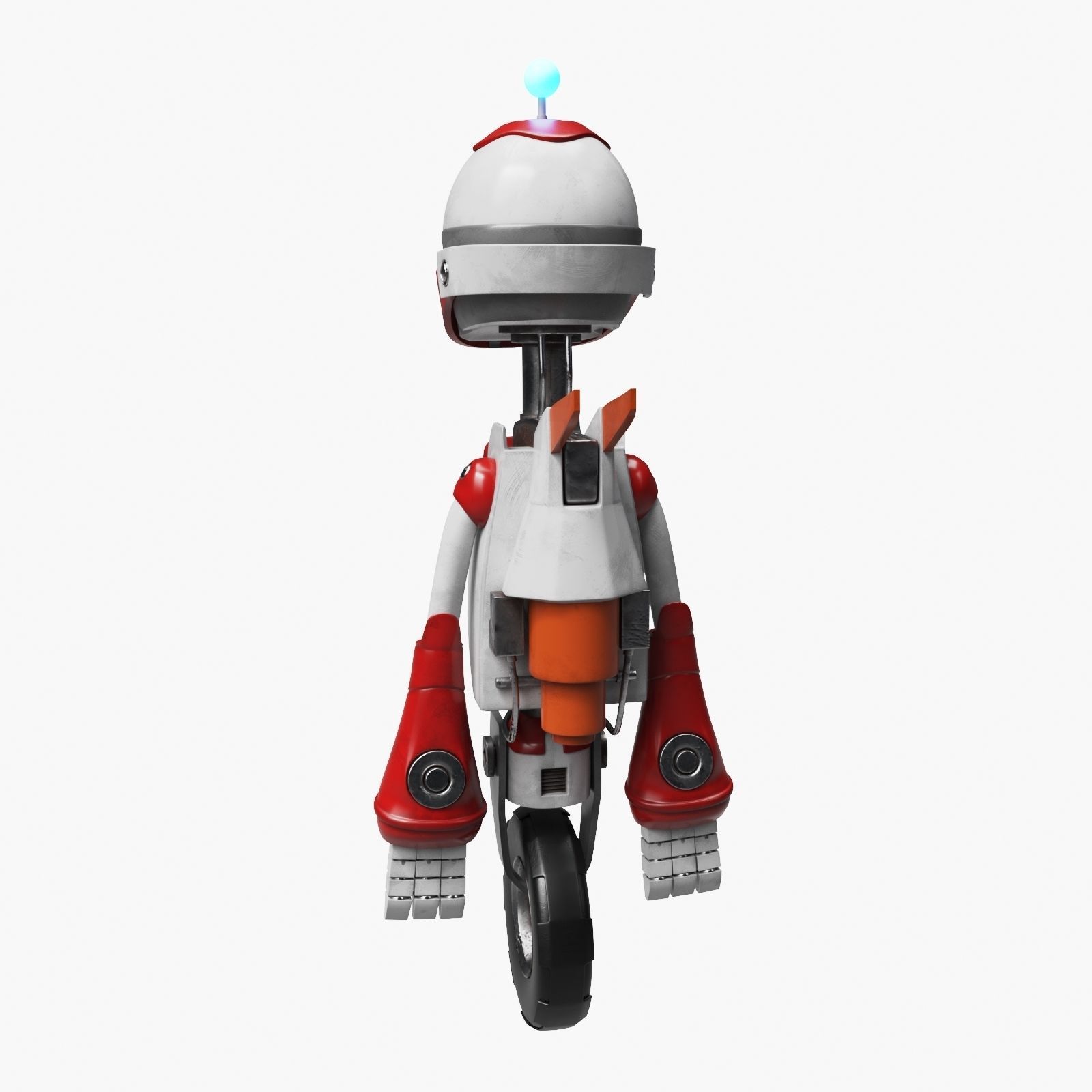 Robot on the Wheel 3D model_11