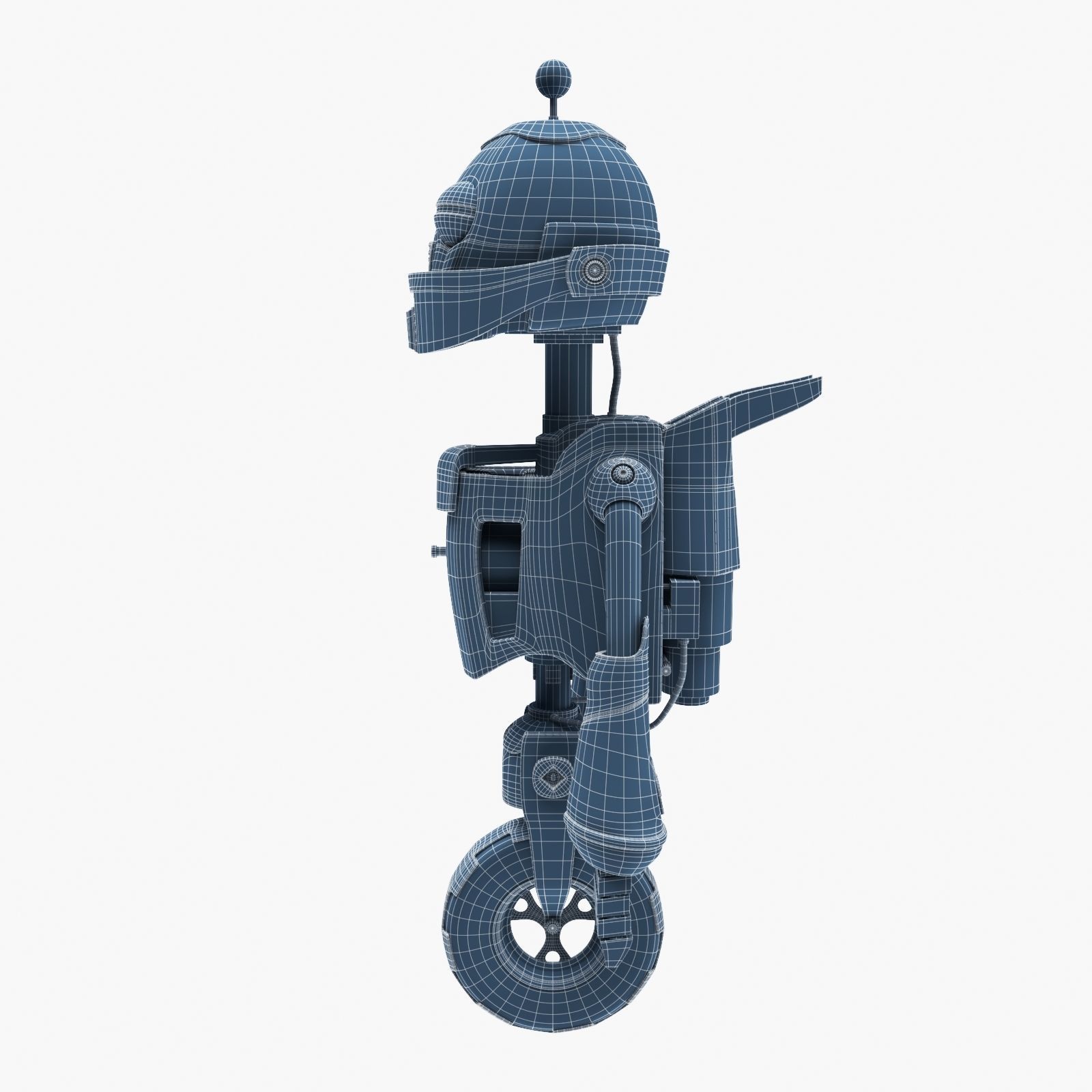 Robot on the Wheel 3D model_17