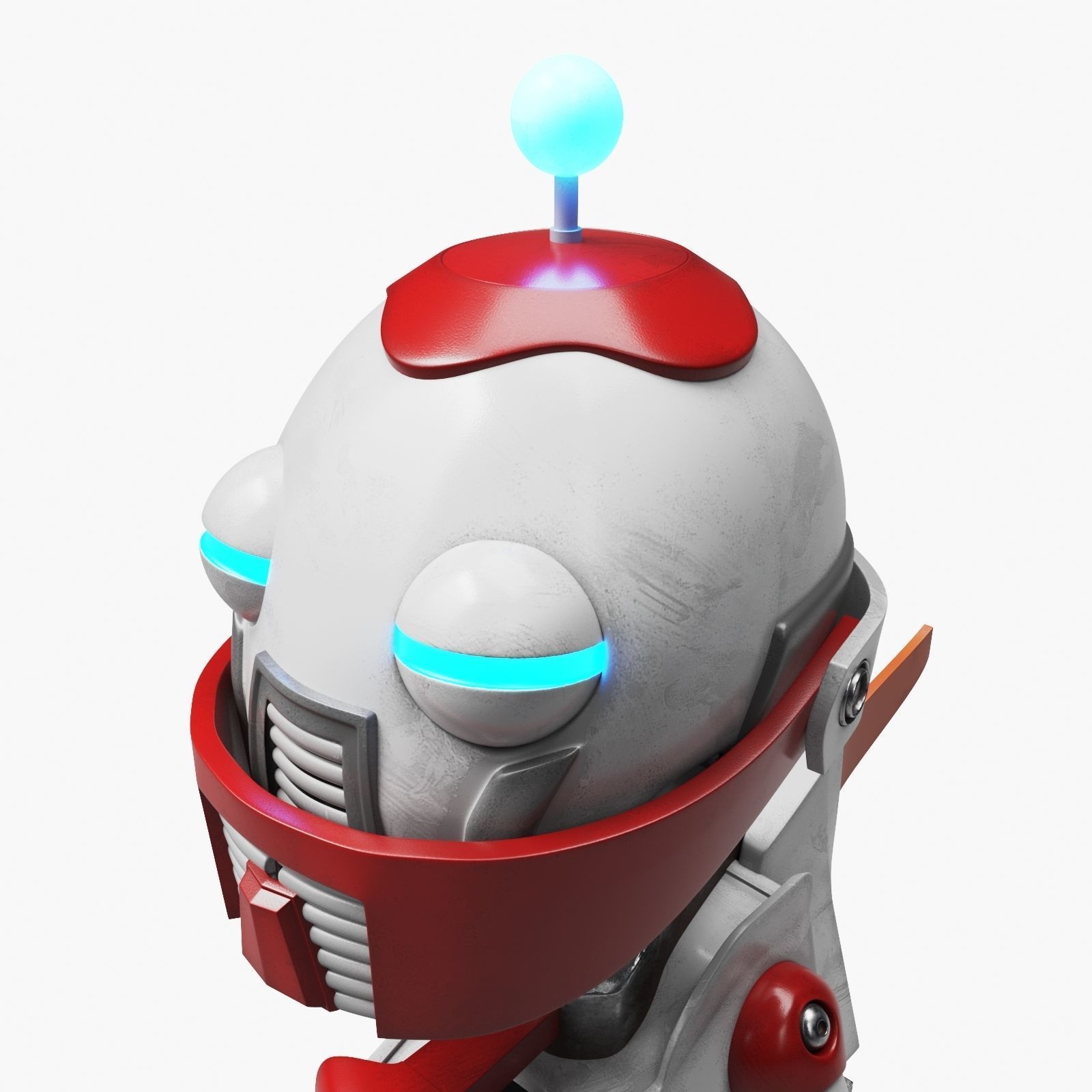 Robot on the Wheel 3D model_7