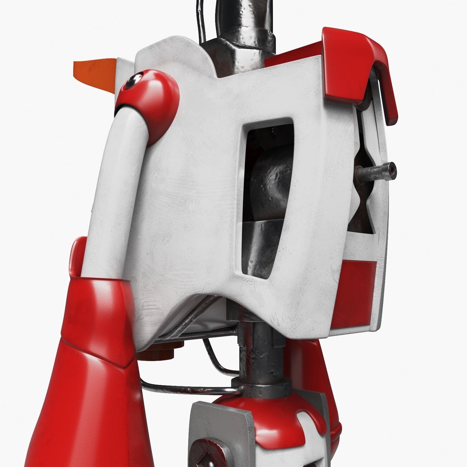Robot on the Wheel 3D model_6