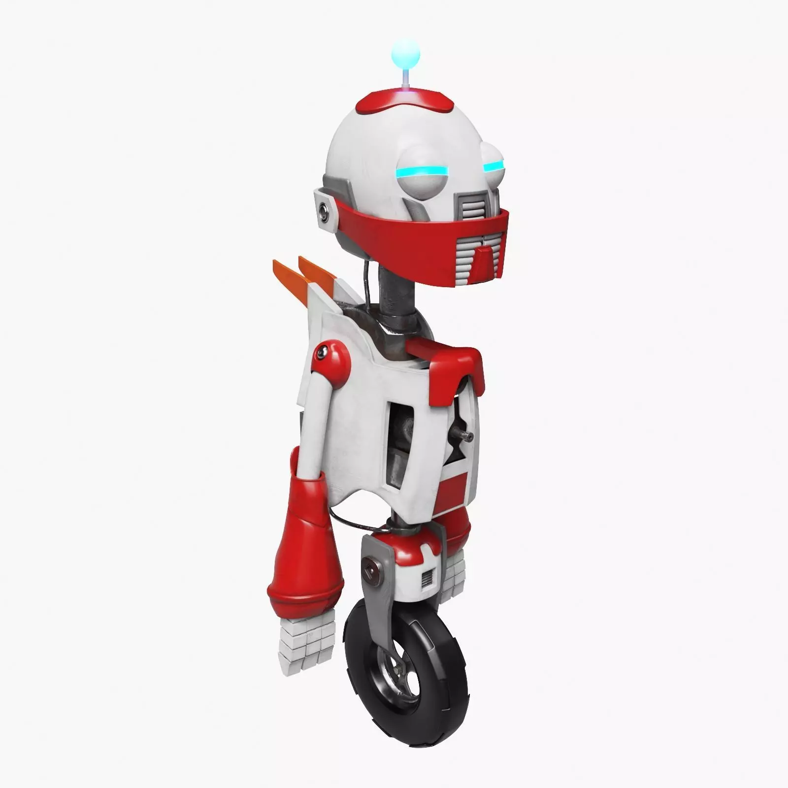 Robot on the Wheel 3D model_0