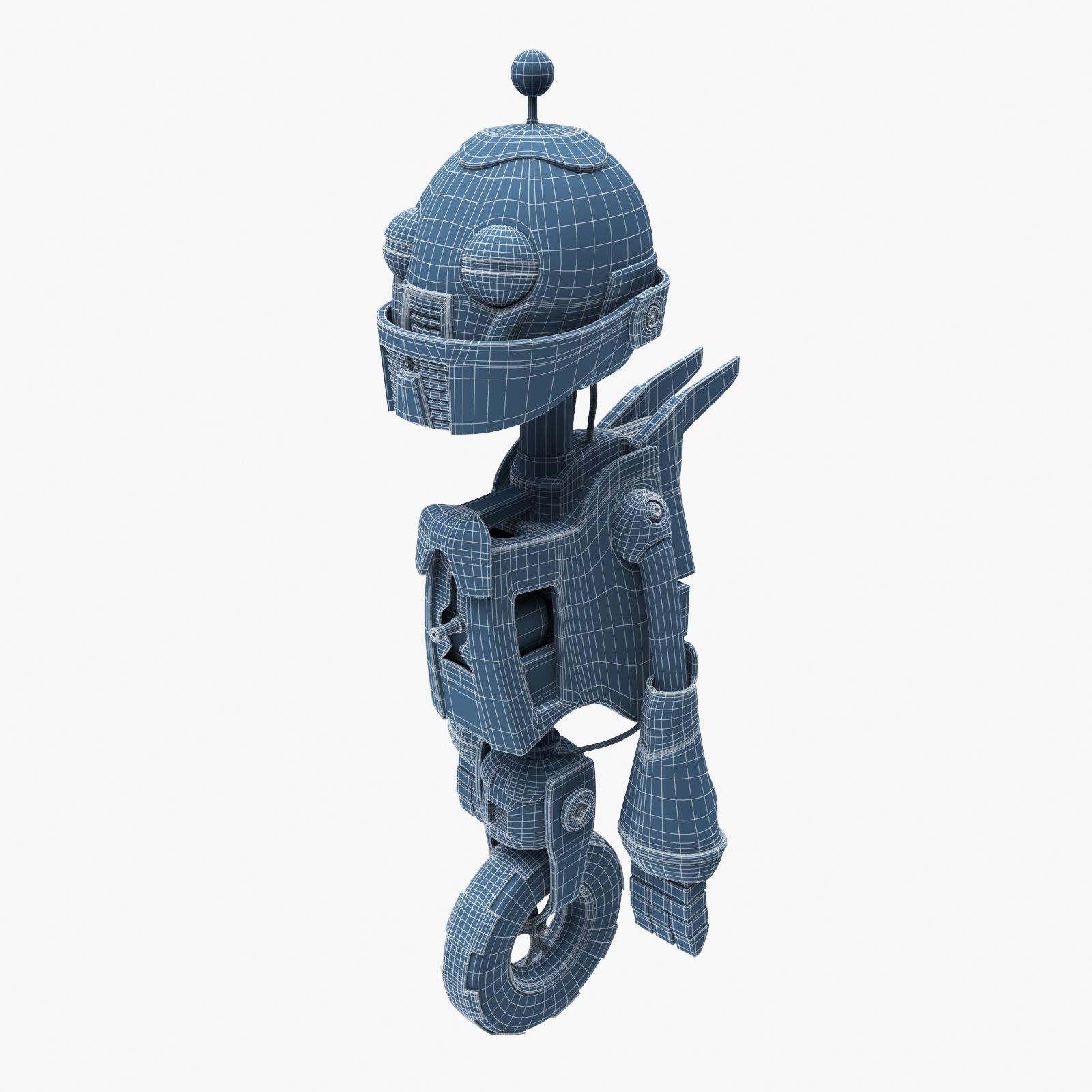Robot on the Wheel 3D model_16
