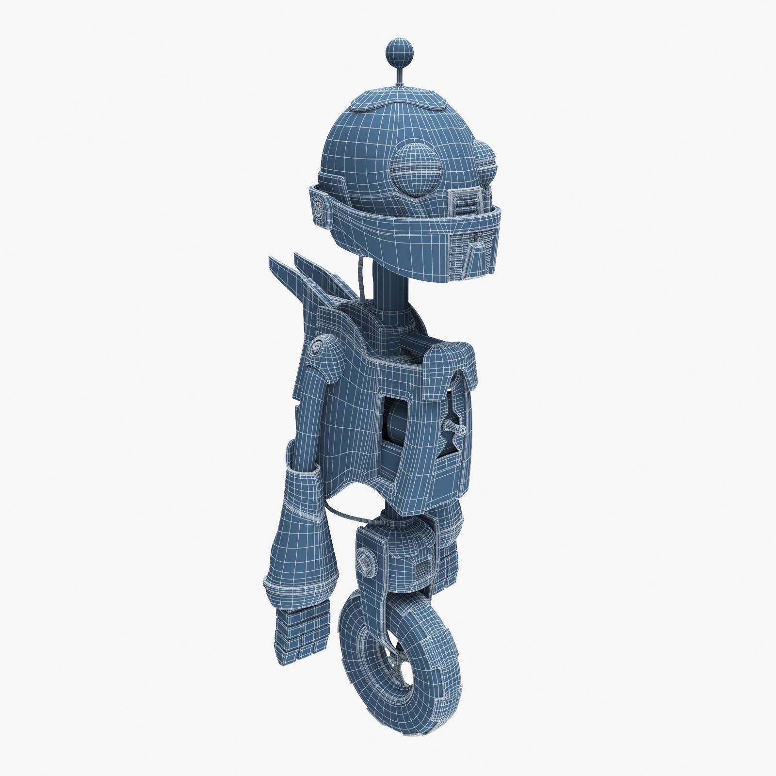 Robot on the Wheel 3D model_15