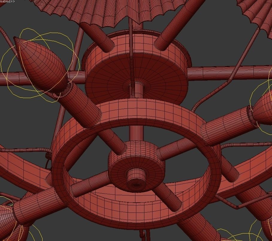 Aberdeen 9 Light Chandelier 3D model_3