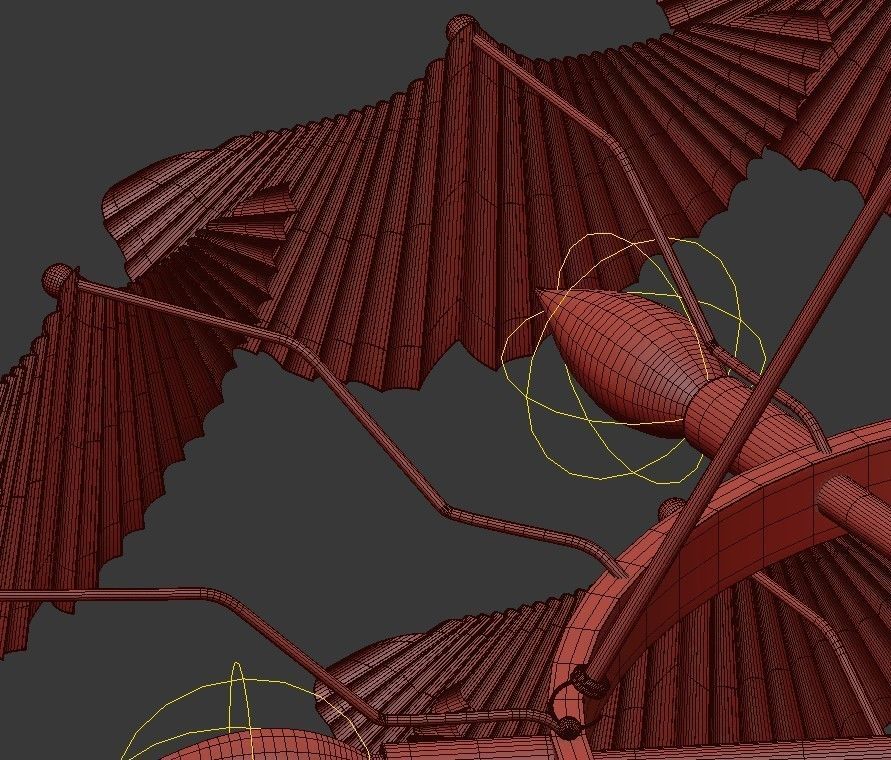 Aberdeen 9 Light Chandelier 3D model_5