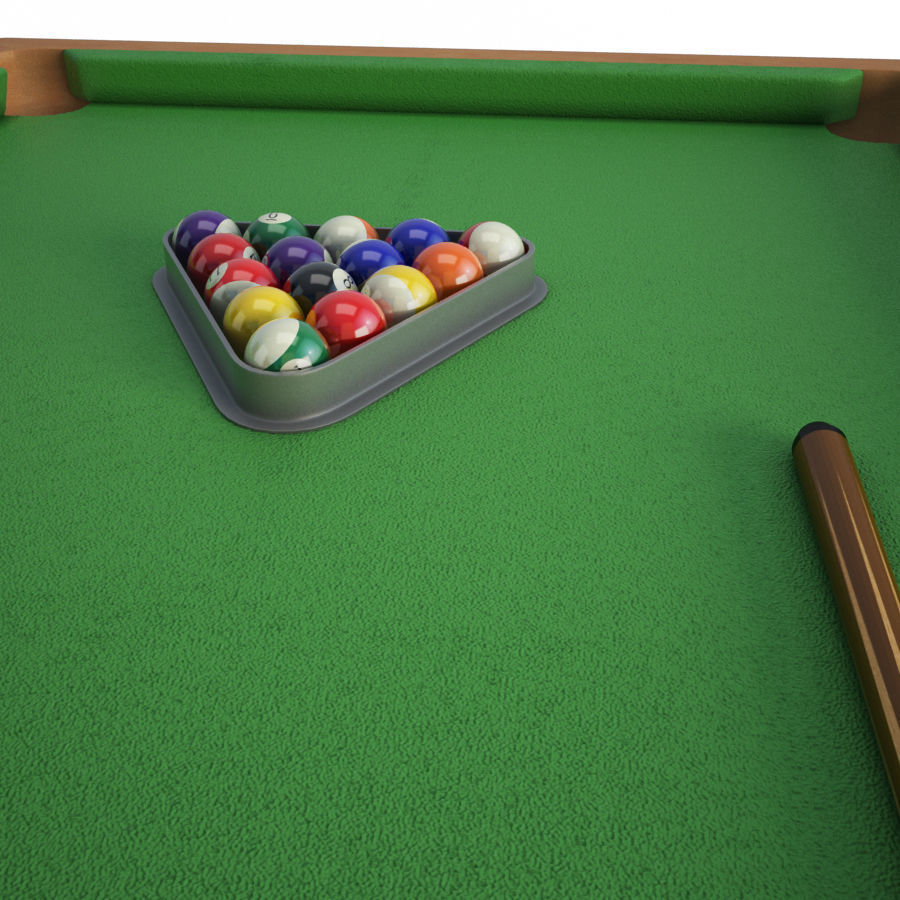 American Pool Table 3D model_1