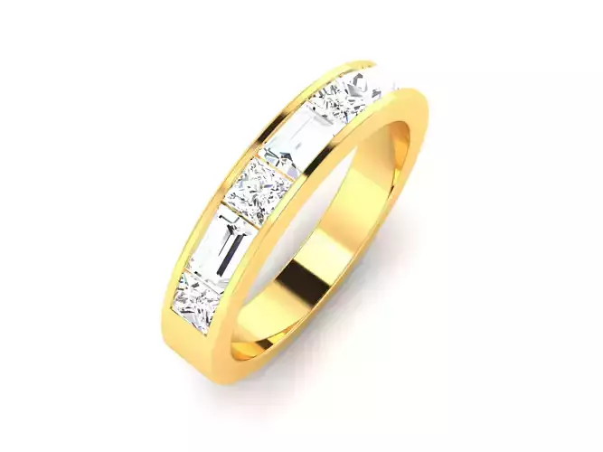 Women Band Ring 3dm render detail