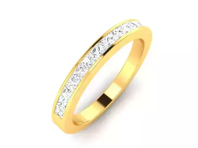 Women Band Ring 3dm render detail