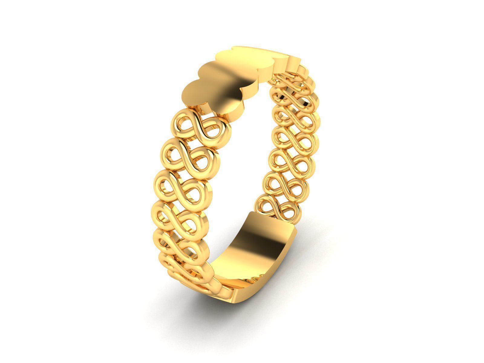 Women Band Ring 3dm render detail 3D print model_1