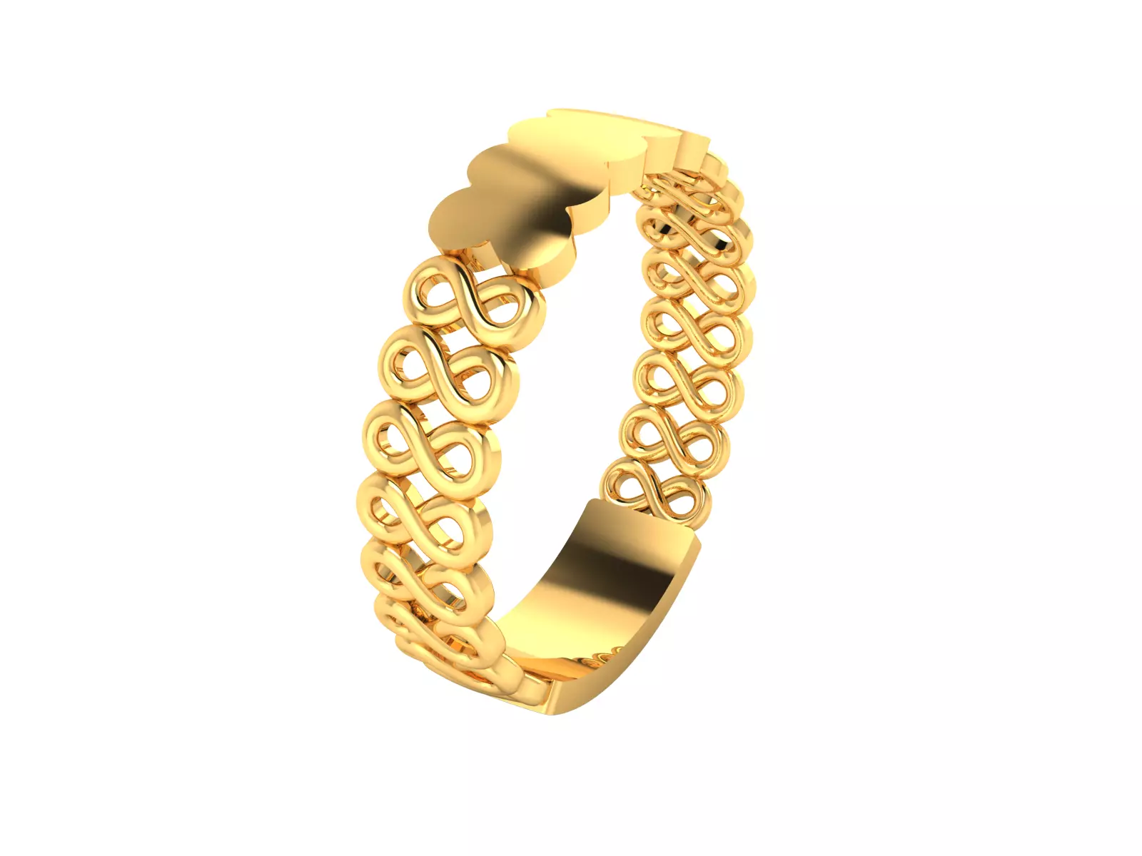 Women Band Ring 3dm render detail 3D print model_0
