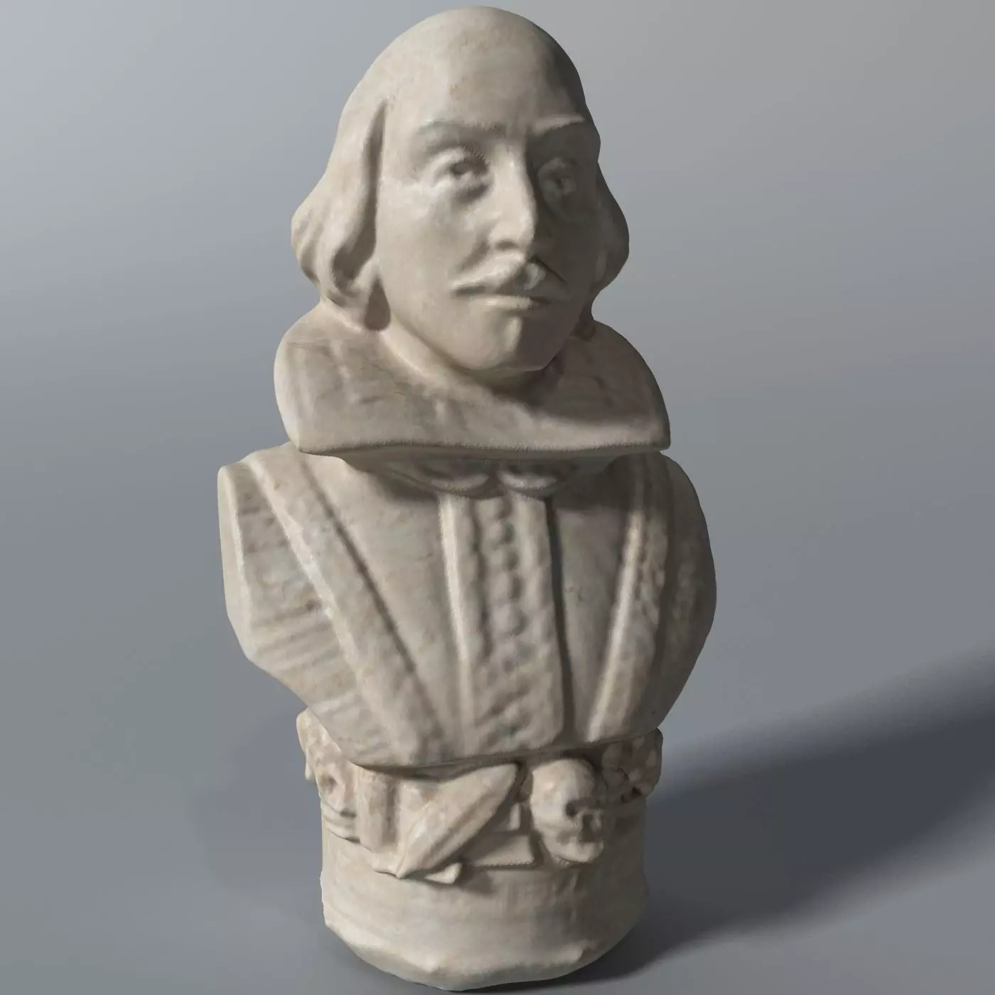 williams shakespeare Bust 3D model_0