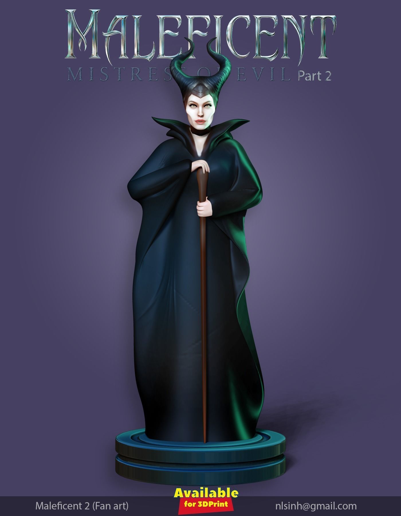 Maleficent 2 - Fan art 3D print model_3