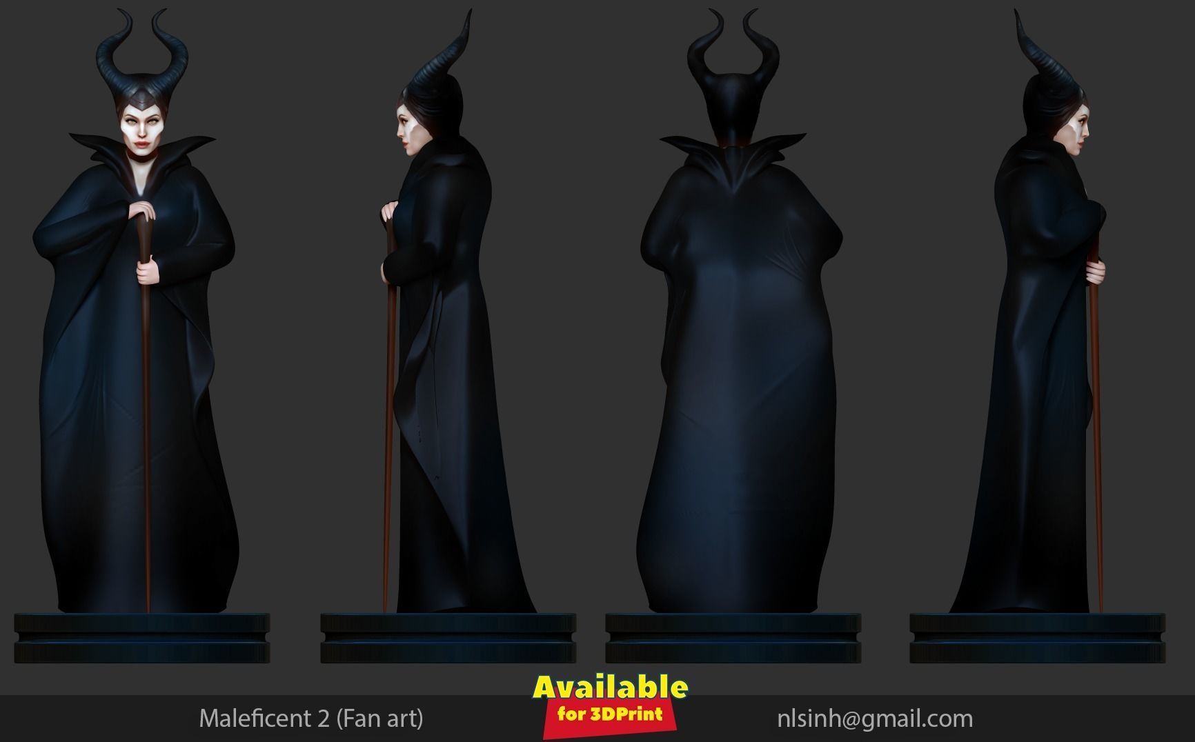 Maleficent 2 - Fan art 3D print model_1