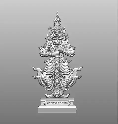 Giant thai deity statue