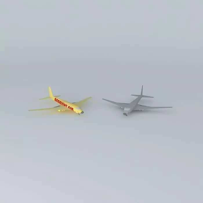 Airplane two airplanes Free 3D model