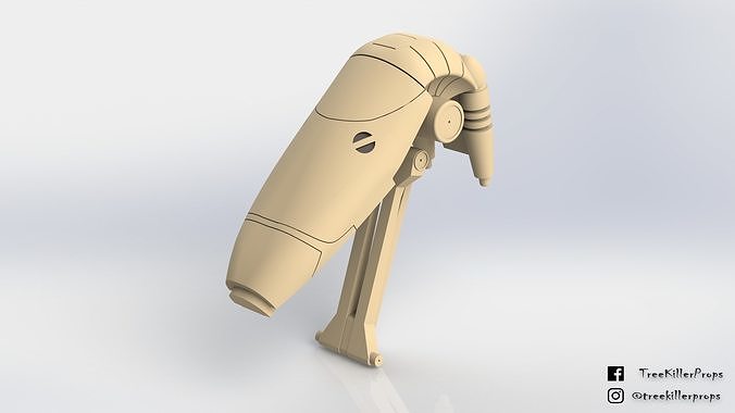 B1 Battle Droid Head Star Wars 3D print model