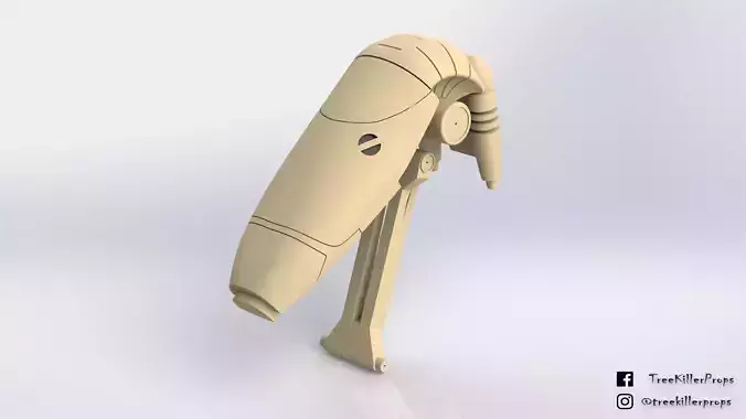 B1 Battle Droid Head Star Wars 3D print model