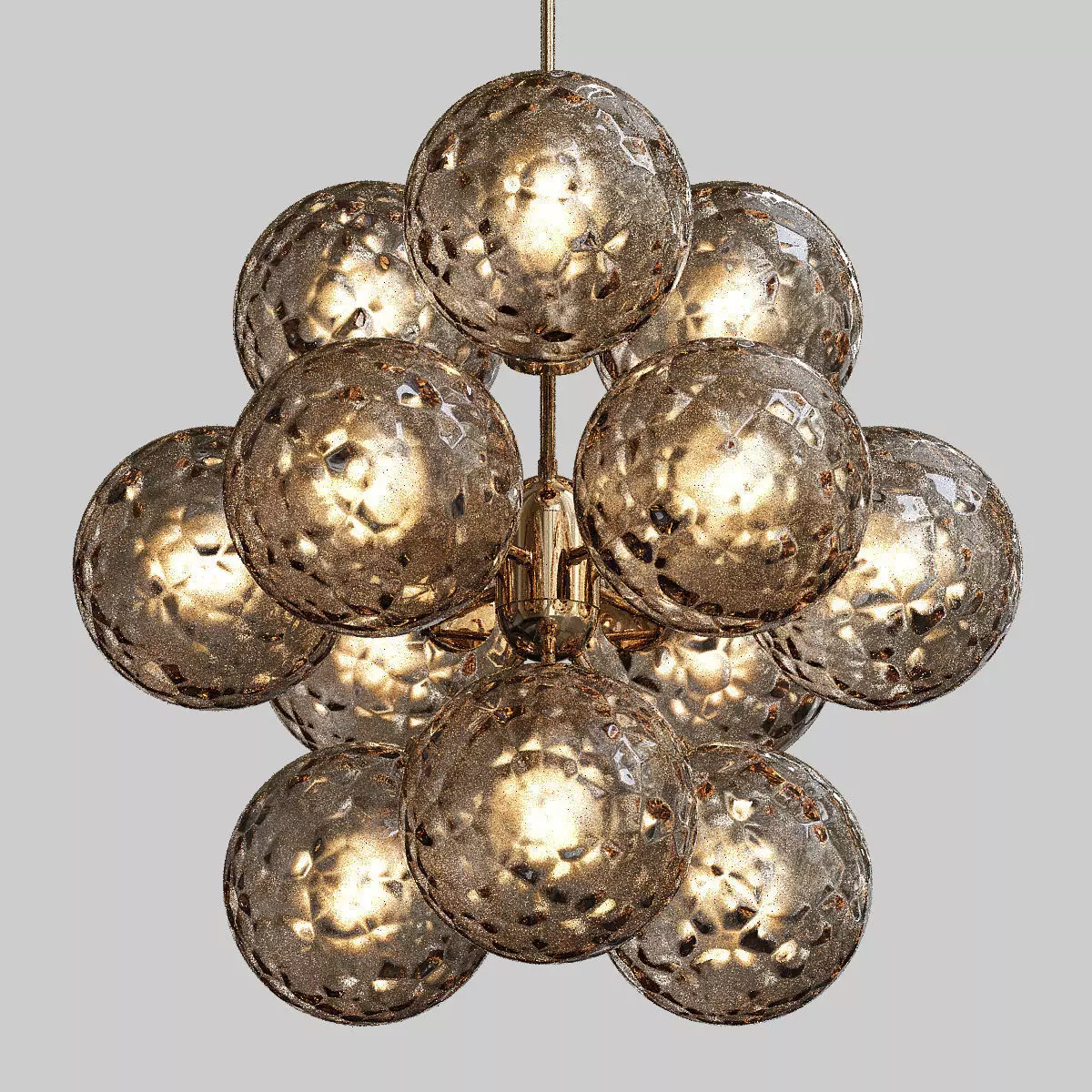 Globo Clear Five Light Chandelier 3D model