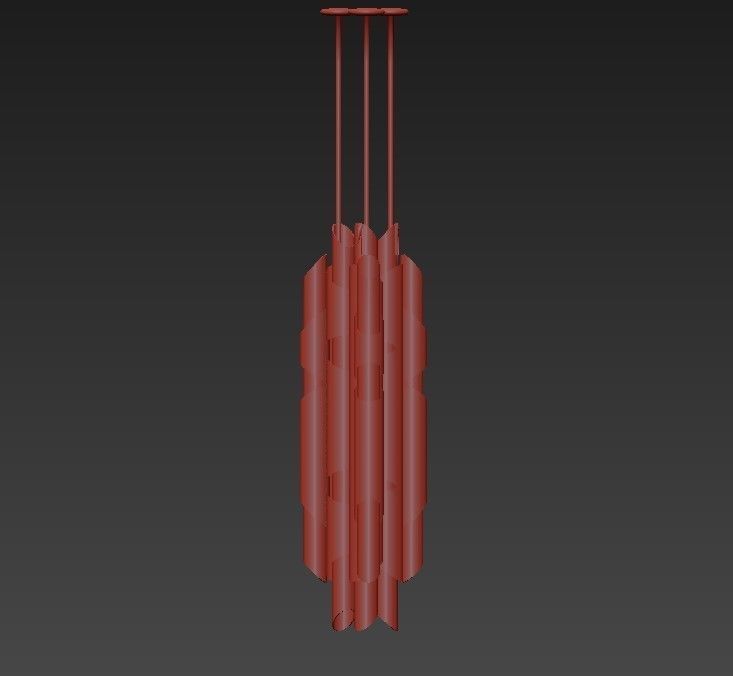 Segretto 1 Light Mini Pendant 3D model_3