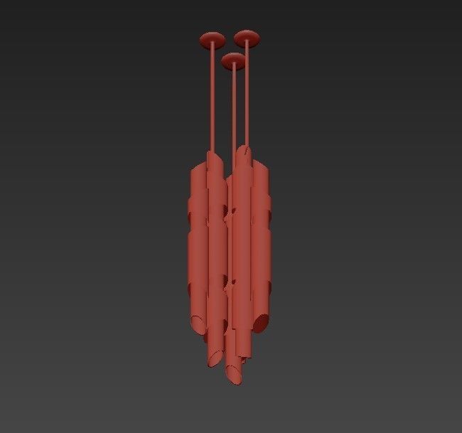 Segretto 1 Light Mini Pendant 3D model_4