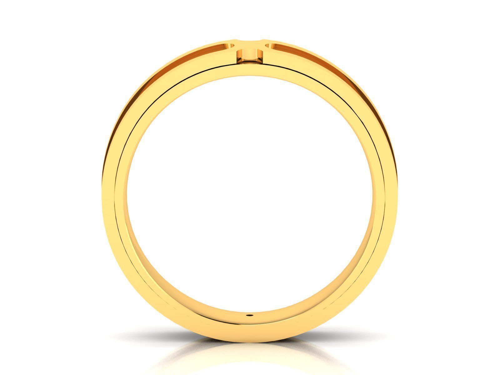 Women Band Ring 3dm render detail 3D print model_3