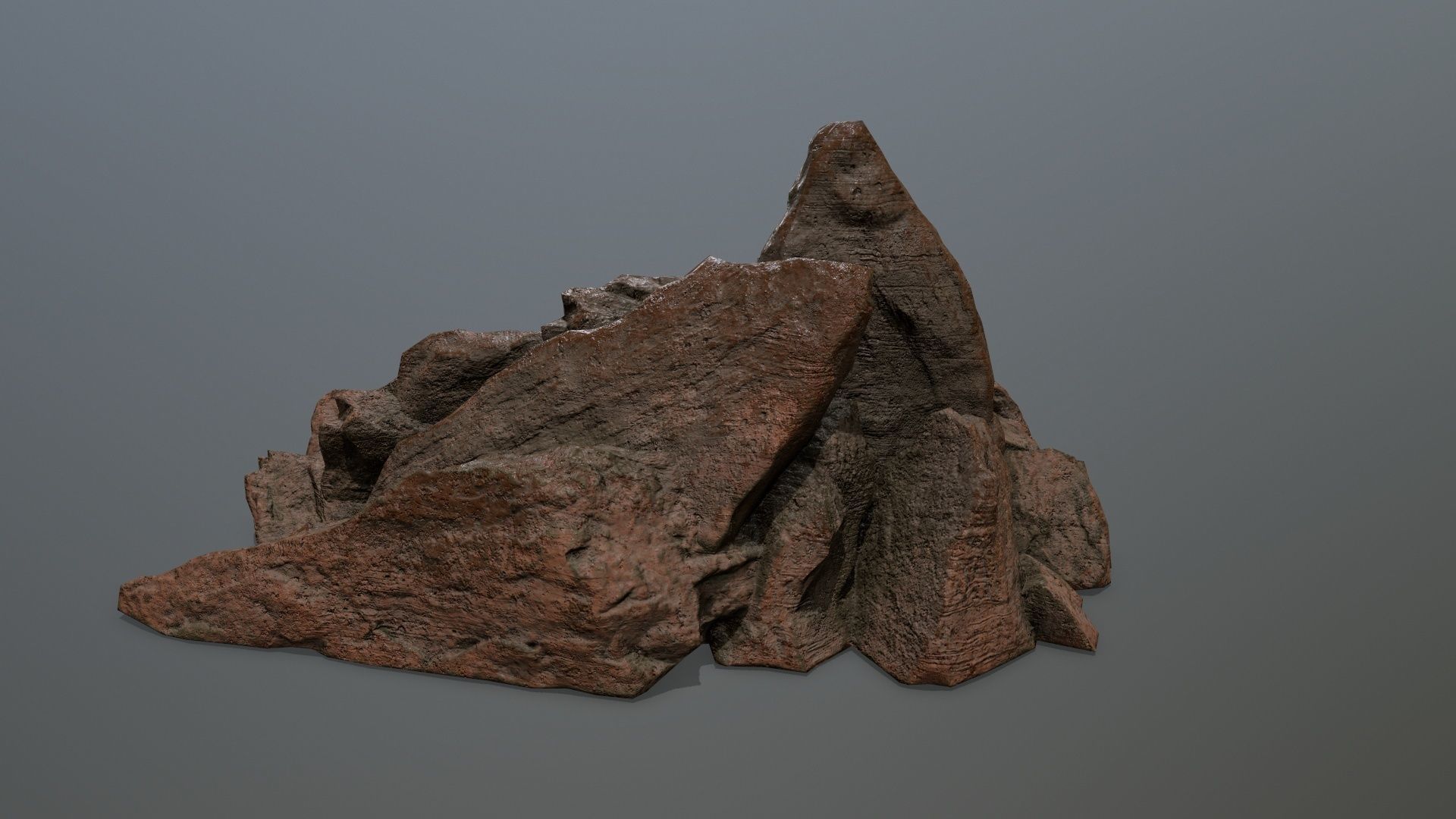 rocks rock Low-poly 3D model_6