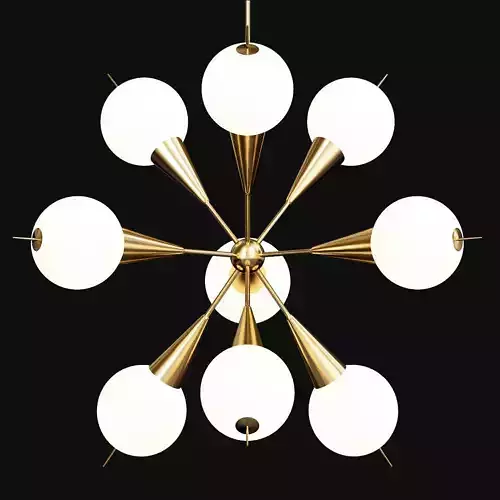 Twelve Globe Limited Edition Chandelier by Fedele Papagni