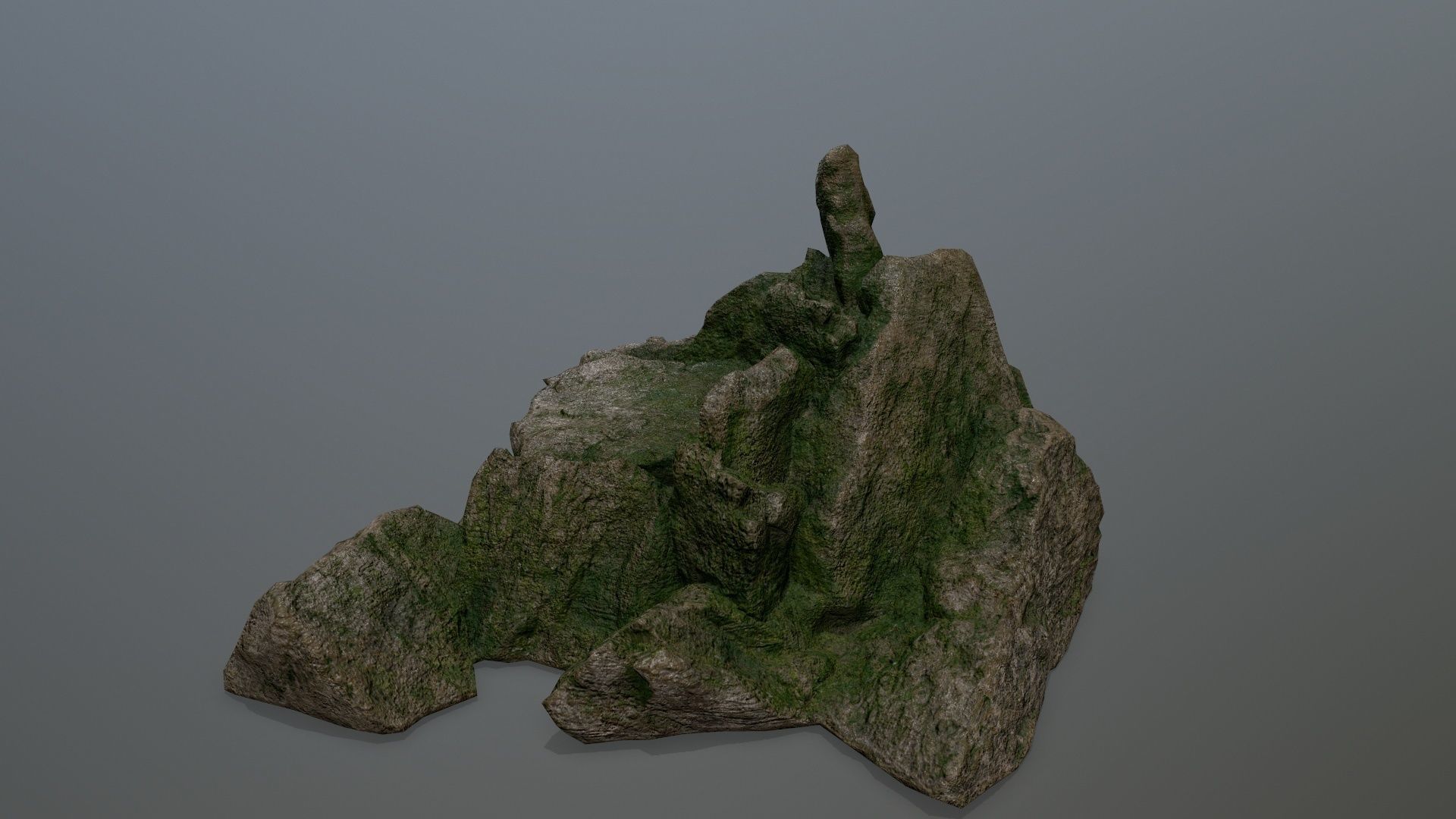 rocks rock Low-poly 3D model_8