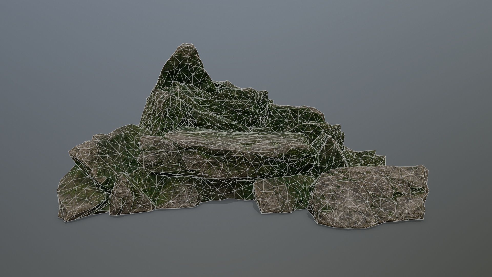 rocks rock Low-poly 3D model_12