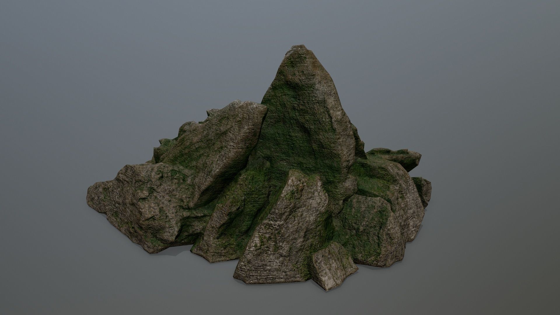 rocks rock Low-poly 3D model_5