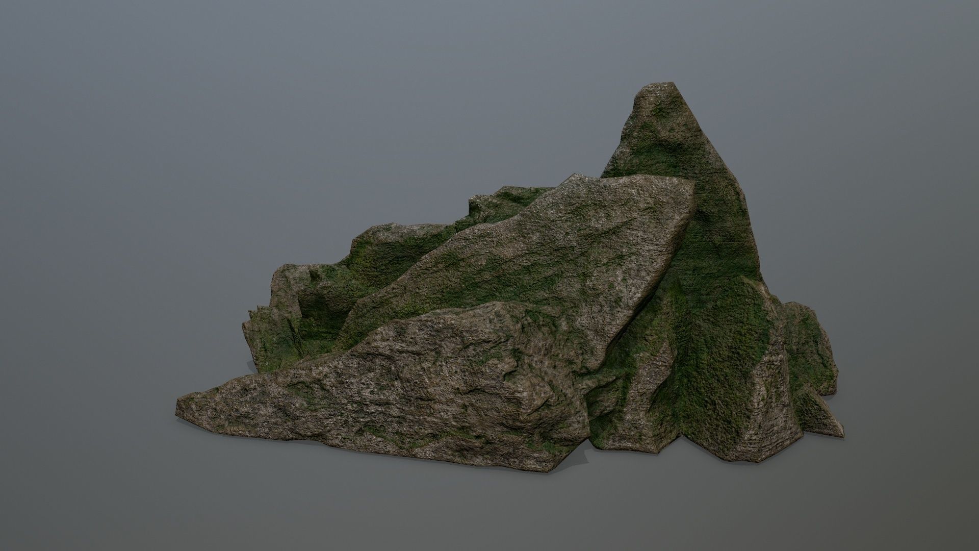 rocks rock Low-poly 3D model_6