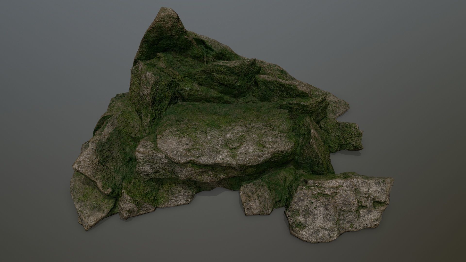 rocks rock Low-poly 3D model_11