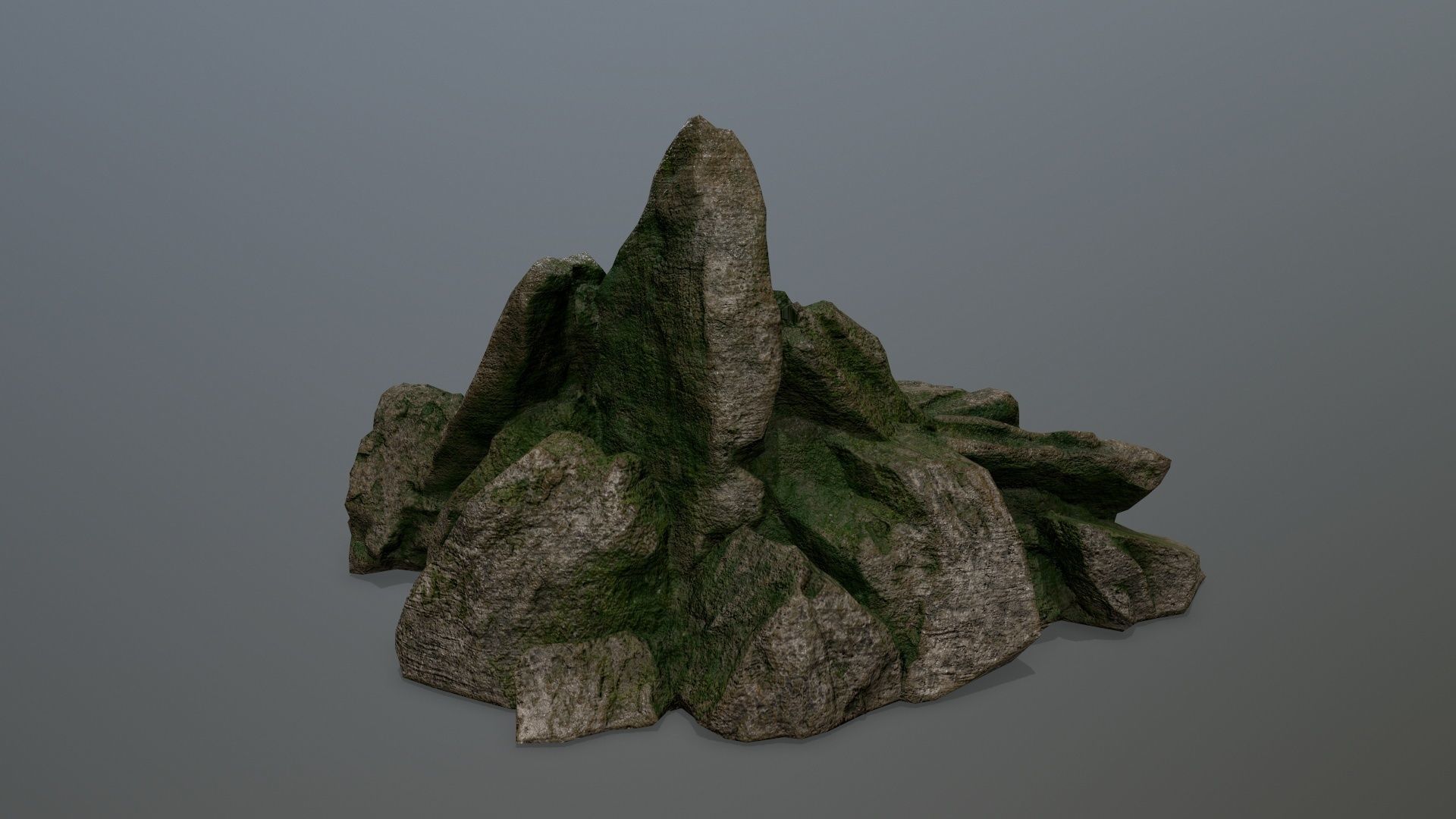 rocks rock Low-poly 3D model_4