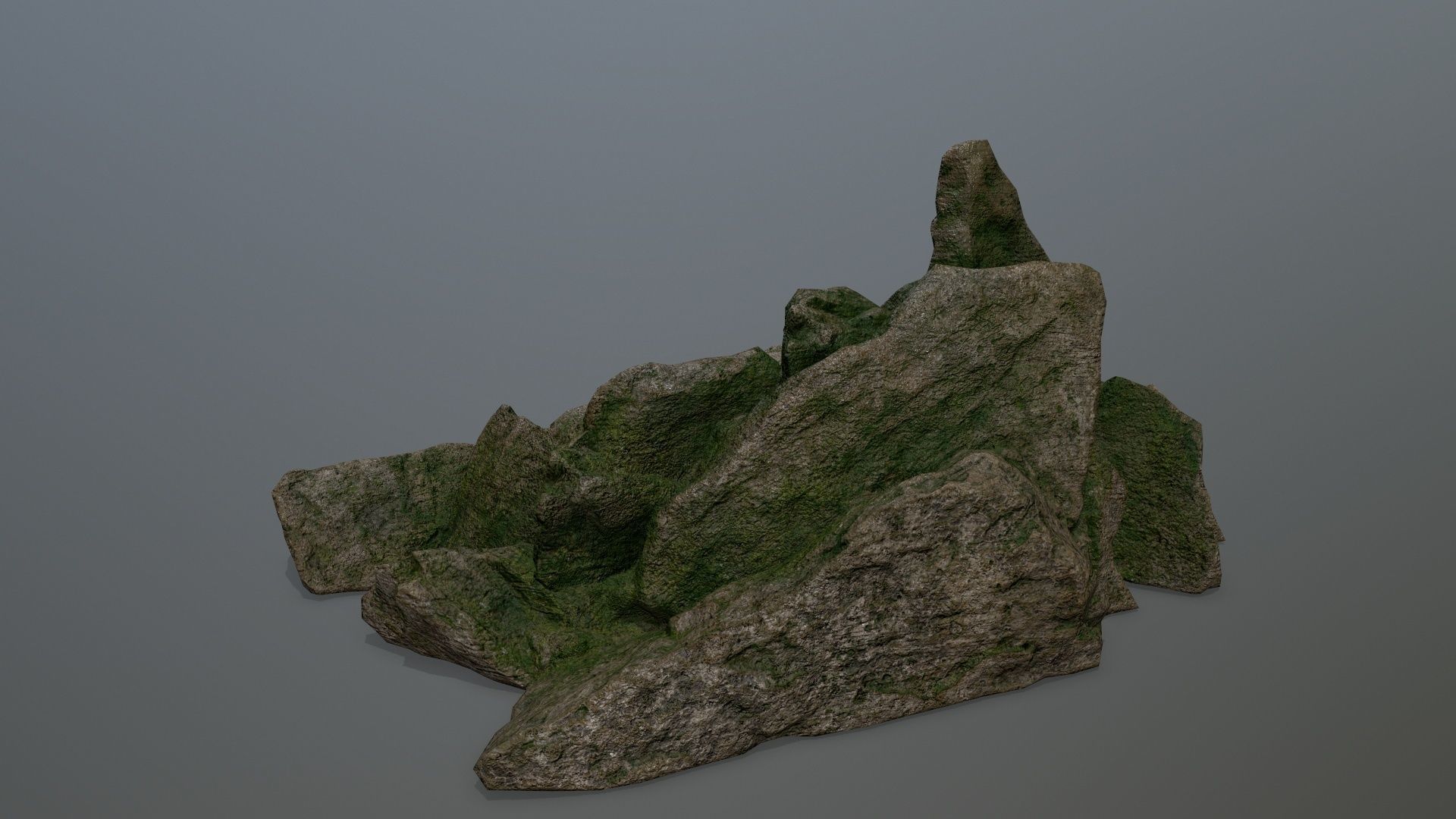 rocks rock Low-poly 3D model_7