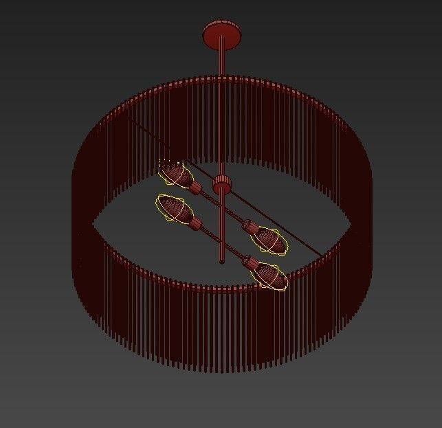 Royalton Oval Chandelier 3D model_3