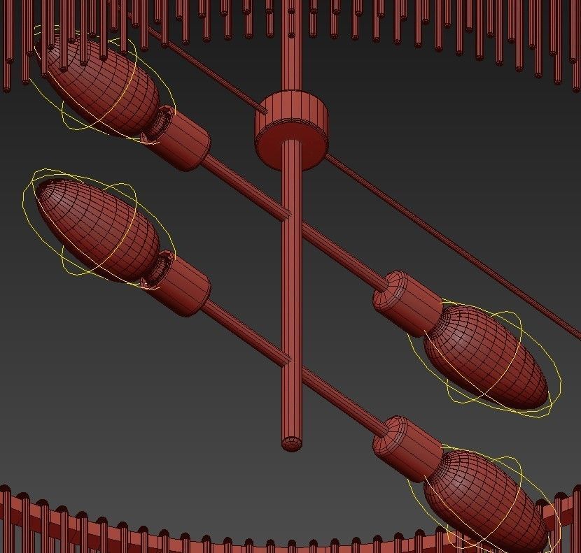 Royalton Oval Chandelier 3D model_4