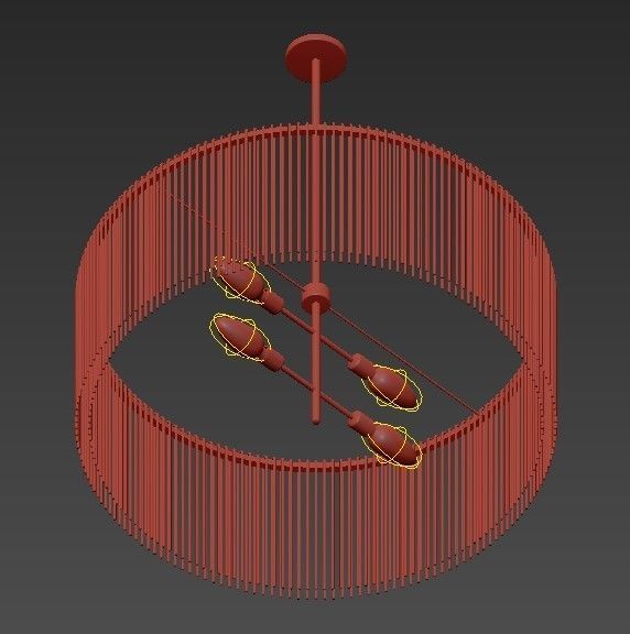 Royalton Oval Chandelier 3D model_2