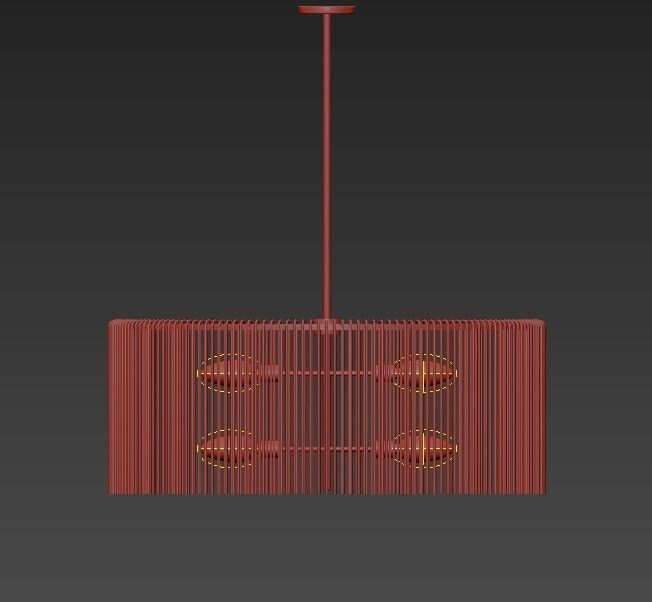 Royalton Oval Chandelier 3D model_1