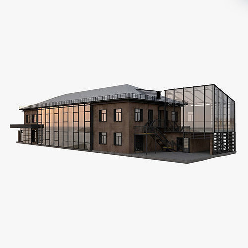 Administrative Office Building 3D model | CGTrader