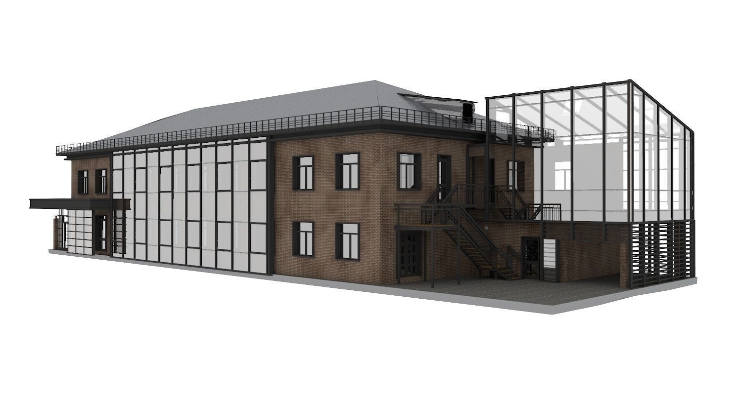 Administrative Office Building 3D model | CGTrader