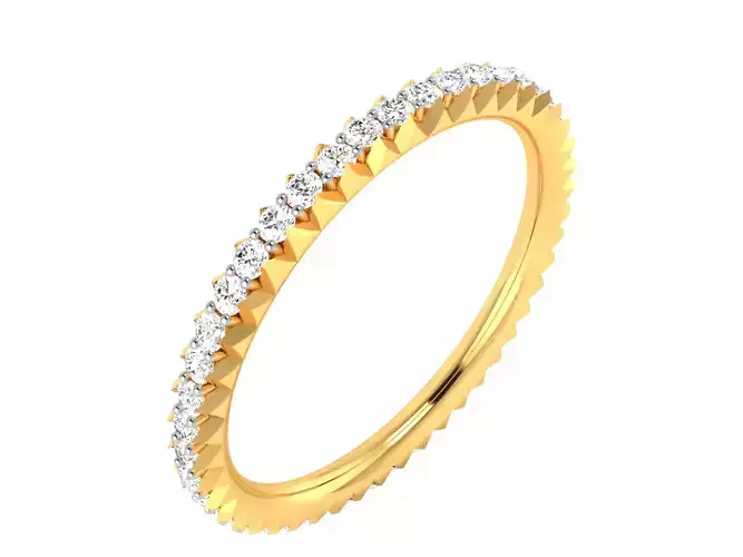 Women Band Ring 3dm render detail
