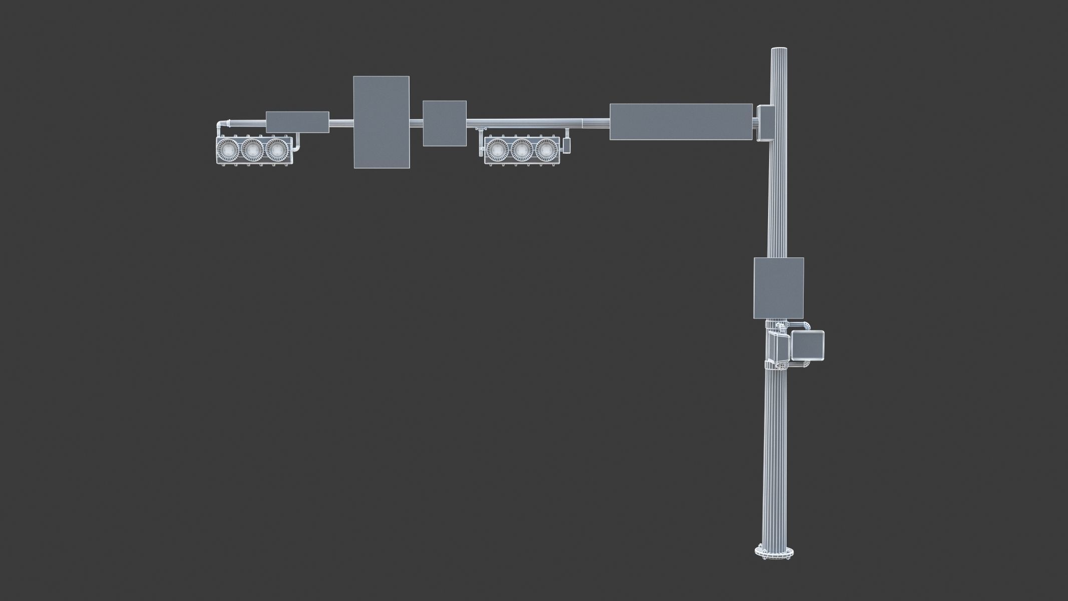 10 Street Light with Traffic Low-poly 3D model_18