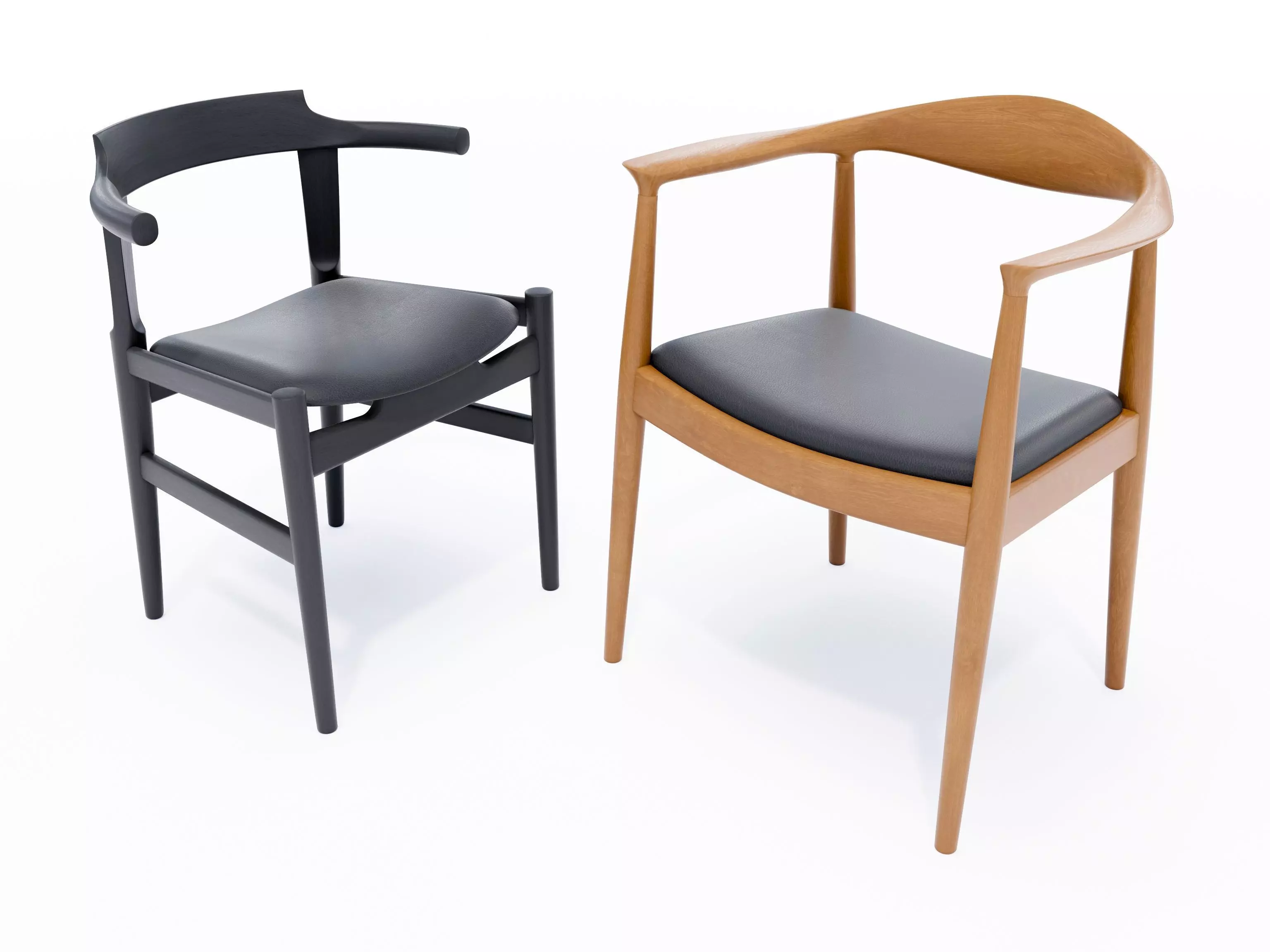 PP Mobler Hans Wegner Chair PP58 PP503 3D model