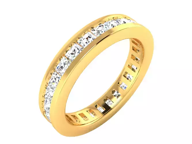 Women Band Ring 3dm render detail