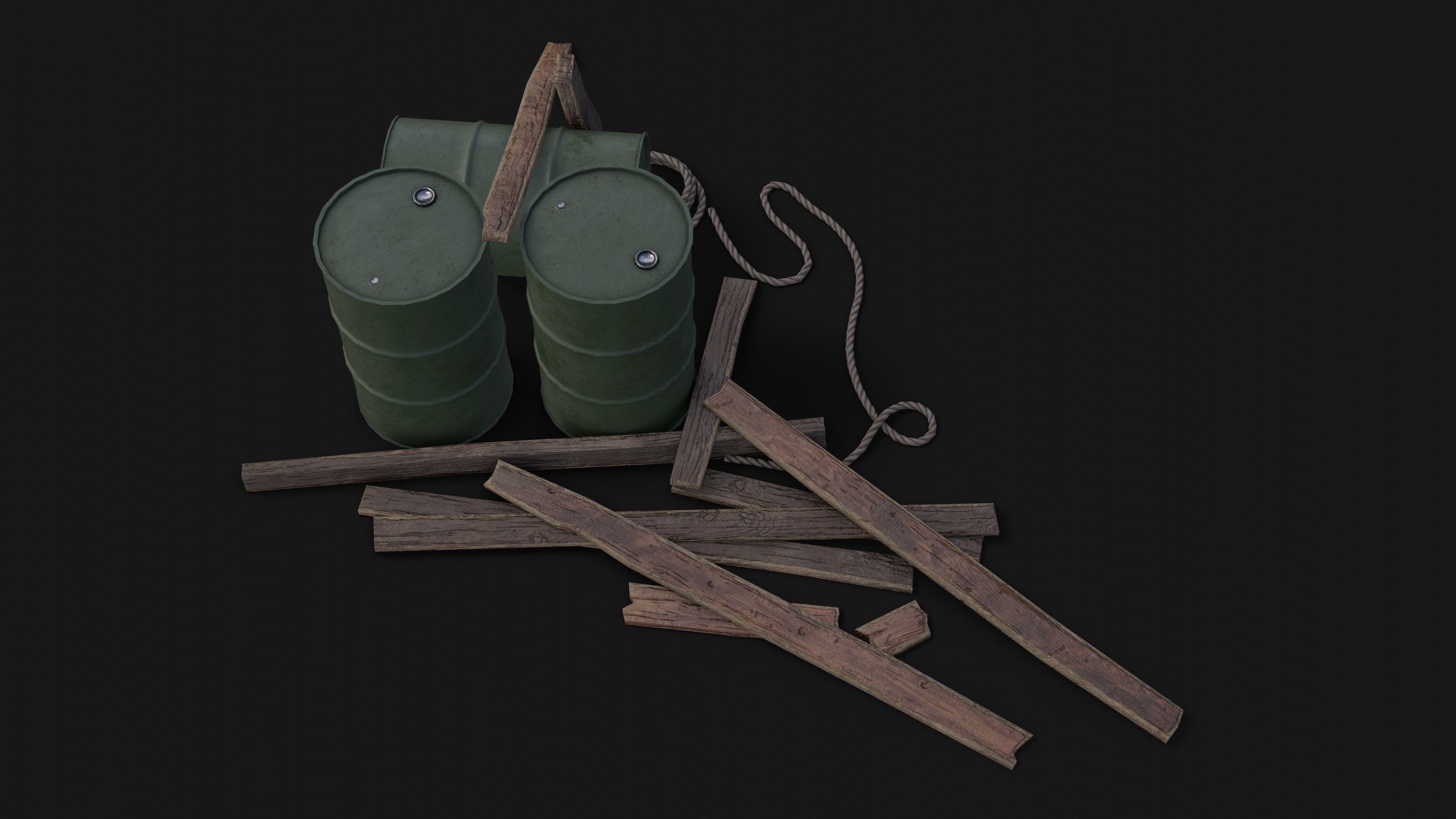 Wooden Storage Assets Collection 02 _19