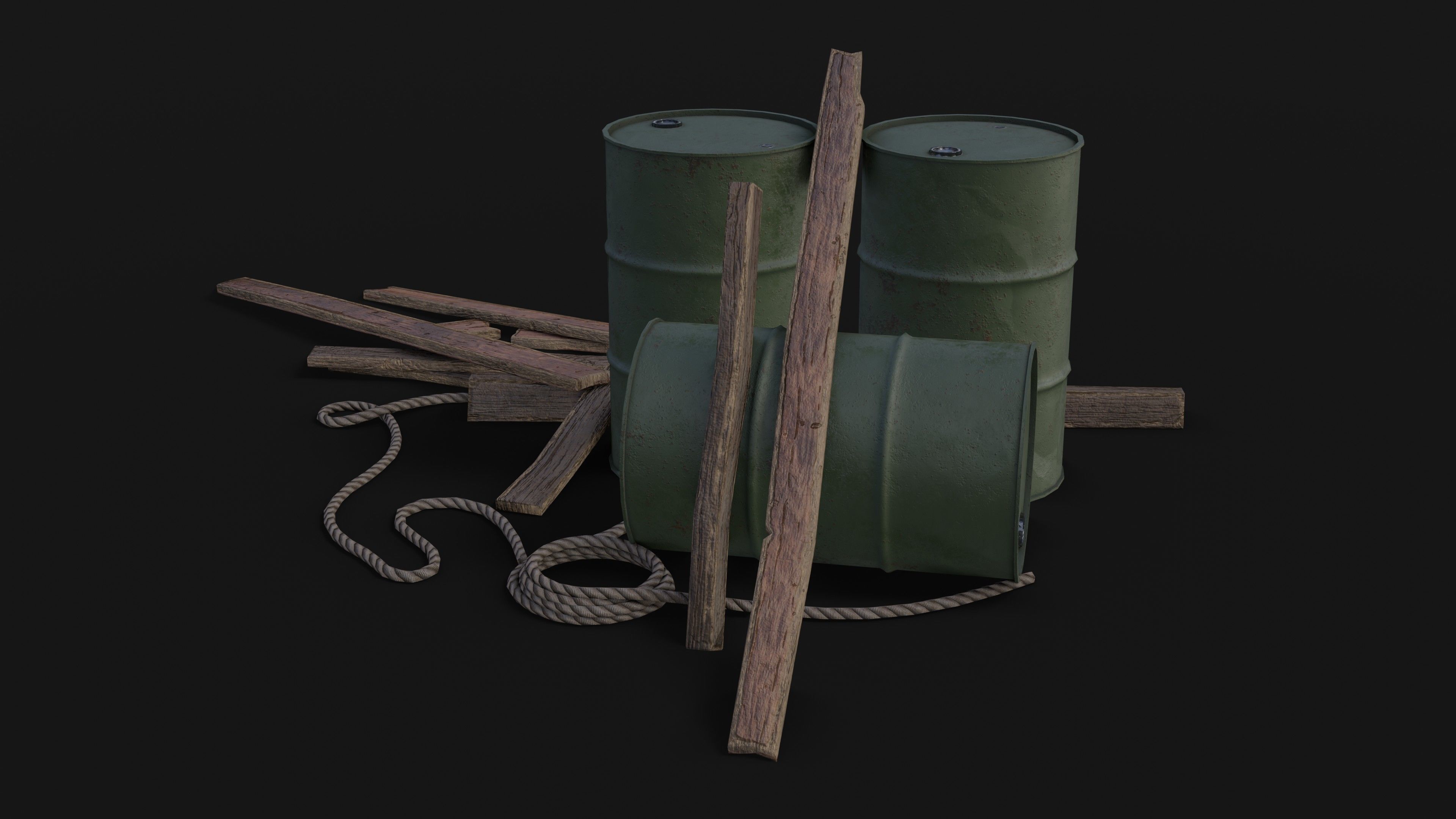 Wooden Storage Assets Collection 02 _21
