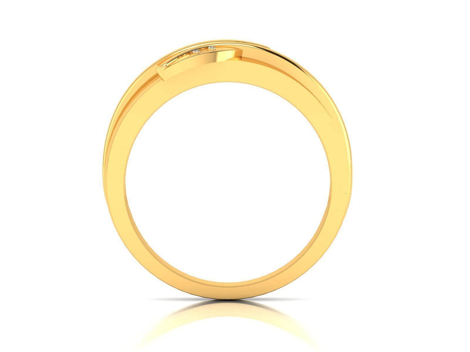Women Band Ring 3dm render detail 3D print model_3