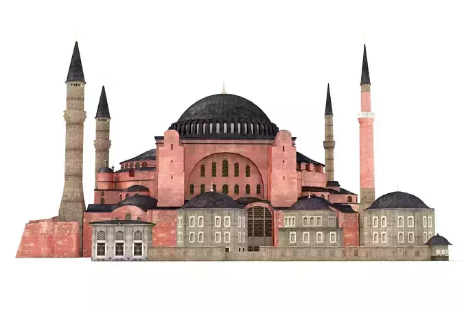 Hagia Sophia Ayasofya camii 3D model