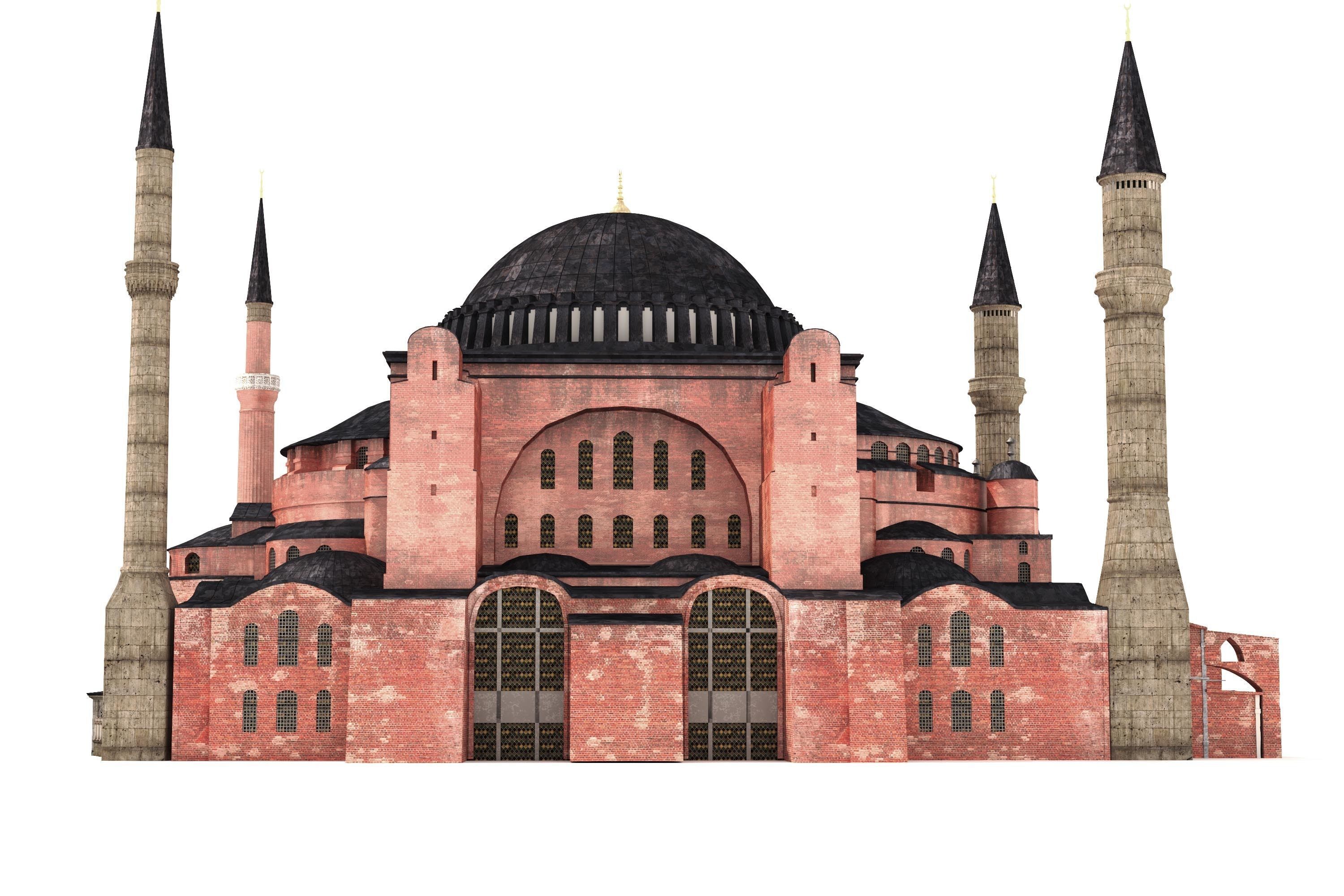 Hagia Sophia Ayasofya camii 3D model_2